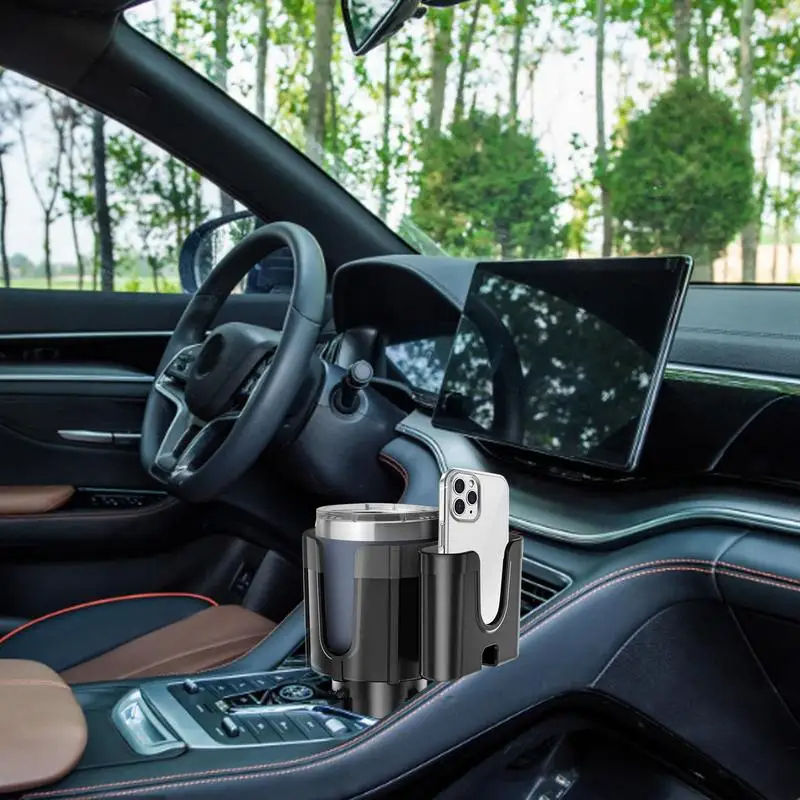 2-in-1 Multifunctio<i></i>nal Car Cup Holder Expander Phone Holder | Niceshow NSH2096 | Vehicle Organizer
